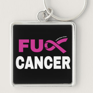 FU CANCER...Breast Cancer Keychain