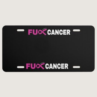 FU CANCER...Breast Cancer License Plate