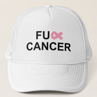 FU** Cancer Pink Breast Cancer ribbon hat