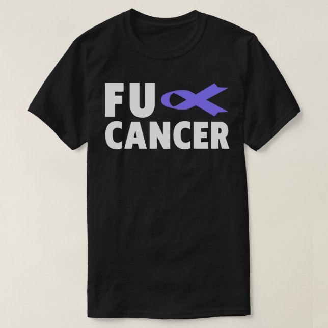 Fu Cancer T   Fu Esophageal Cancer Awareness Pullo T-Shirt (Design Front)
