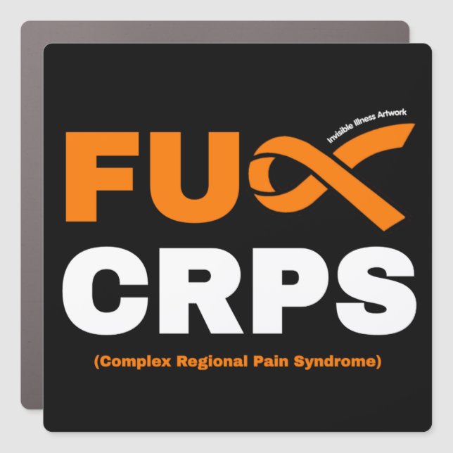 FU CRPS CAR MAGNET (Front)