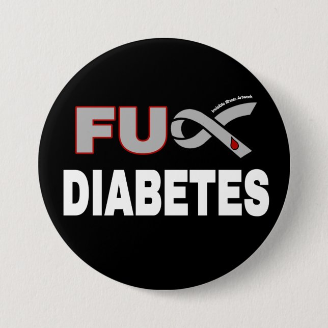 FU Diabetes Button (Front)