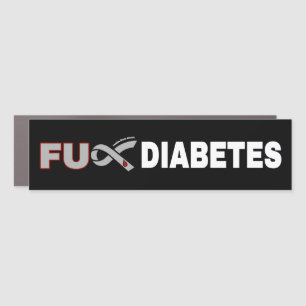 FU Diabetes Car Magnet
