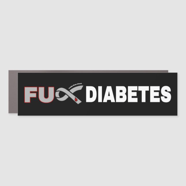 FU Diabetes Car Magnet (Front)