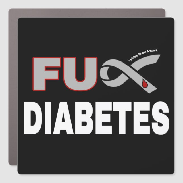 FU Diabetes Car Magnet (Front)