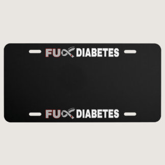 FU Diabetes License Plate