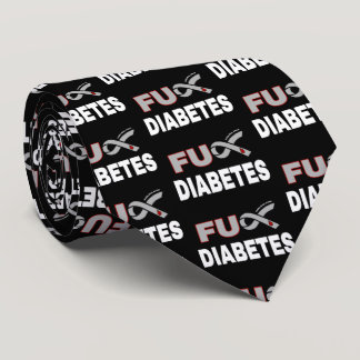 FU Diabetes Neck Tie