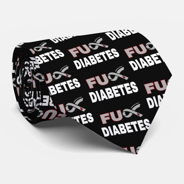 FU Diabetes Neck Tie (Rolled)