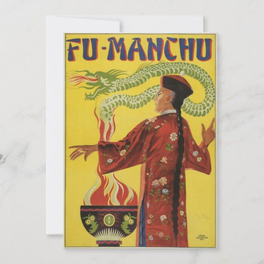 Fu-Manchu Magician Advertisement (Front)