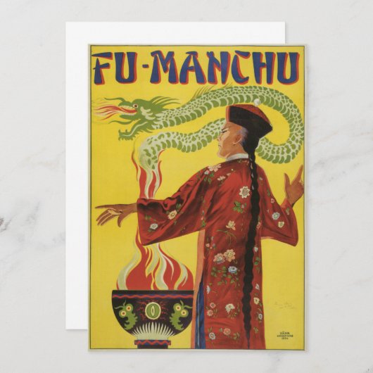 Fu-Manchu Magician Advertisement (Front/Back)