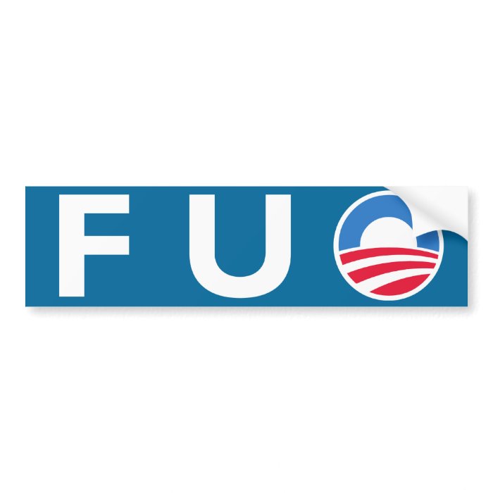 fu obama bumper sticker