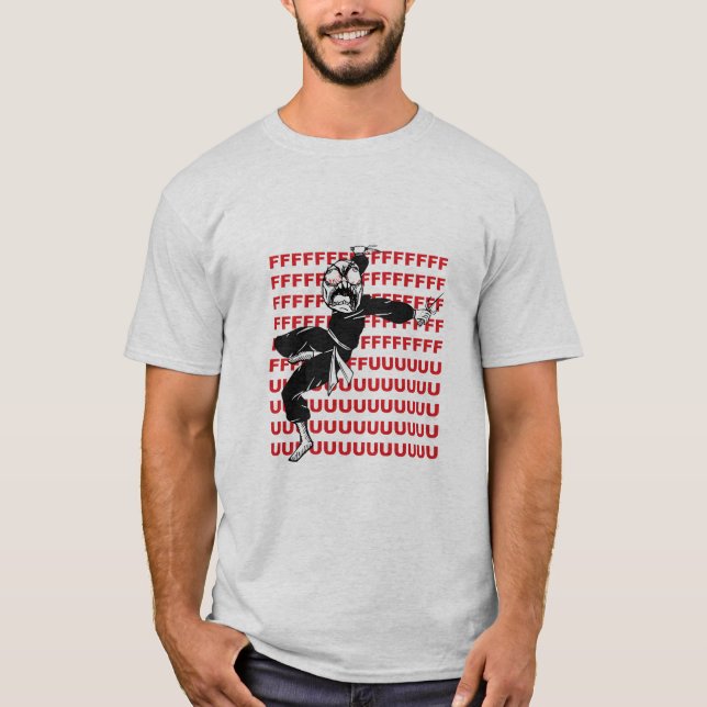 FU Super Rage Meme Face Ninja Shirt (Front)
