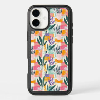 Fuavism Style Garden Pots Pattern iPhone 16 Plus Case