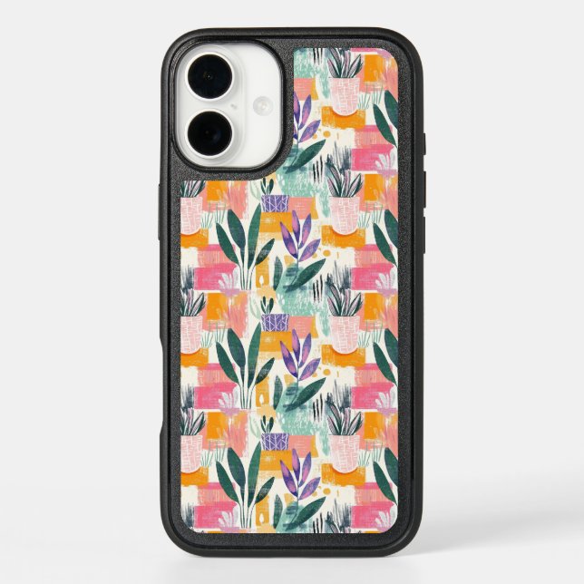 Fuavism Style Garden Pots Pattern Otterbox iPhone Case (Back)
