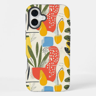 Fuavism Style Vibrant Colors Garden Pot iPhone 16 Plus Case
