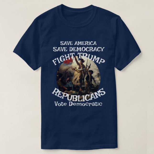 Fubar American Political Election Vote Flag USA T-Shirt (Design Front)