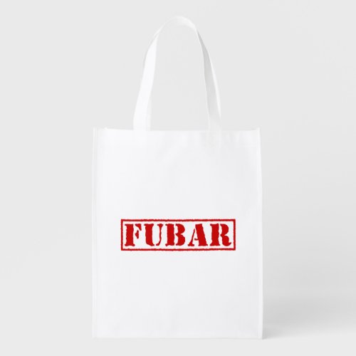 FUBAR GROCERY BAG