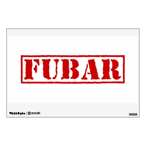 FUBAR WALL DECAL