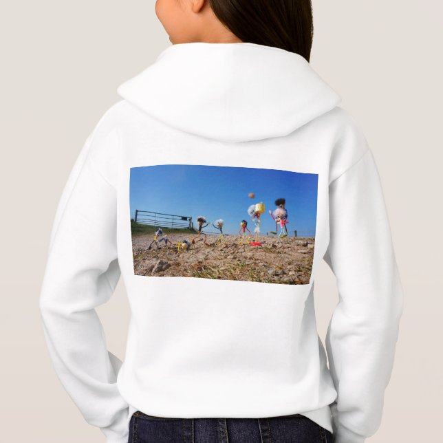 Fubbies who win or lose corfballs. hoodie (Back)