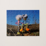 Fubby pair that&#39;s romantically in love. jigsaw puzzle