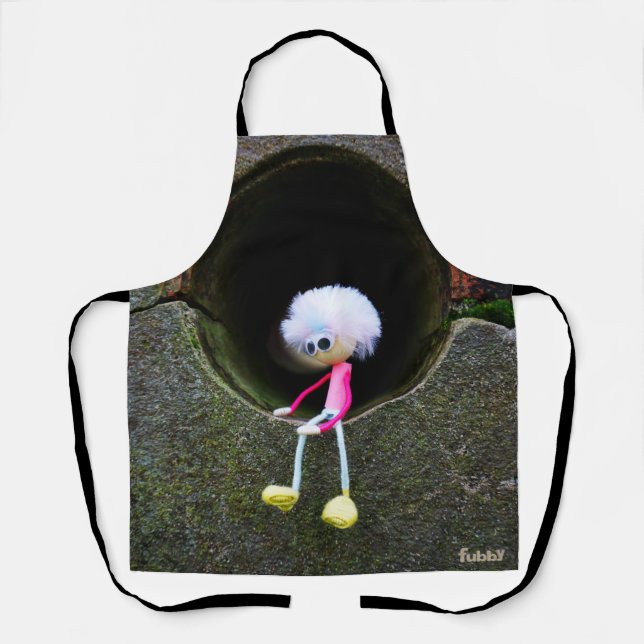 Fubby puppetry sitting in a wall. apron (Front)