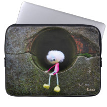 Fubby puppetry sitting in a wall.