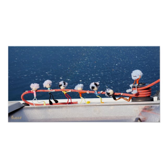 Fubby's running a line from a Zeilboat. Poster (Front)