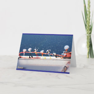 Fubby's running a line from a Zeilboat. Thank You Card