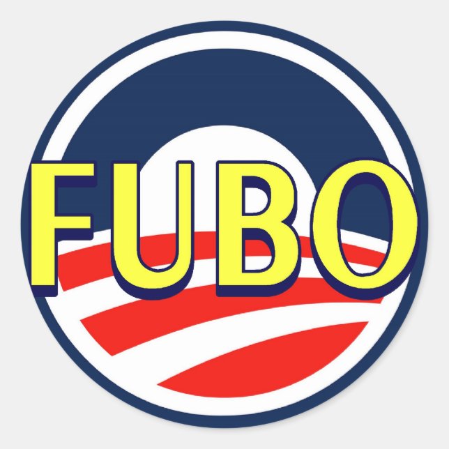 FUBO CLASSIC ROUND STICKER (Front)
