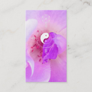 *~* Fuchia Pink Lavender Violet Rose Floral Business Card