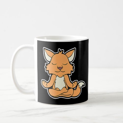Fuchs Fox Relaxfox Yoga Animal Position Vintage Fr Coffee Mug