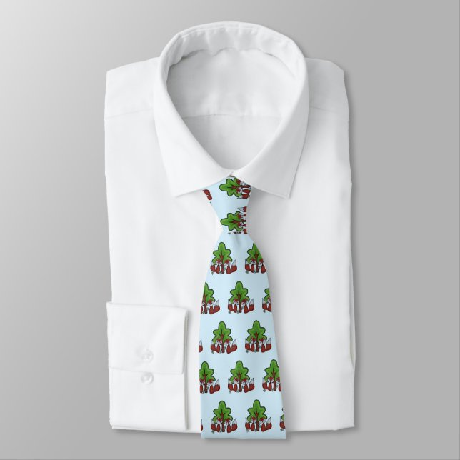 Füchse mit Baum Neck Tie (Tied)