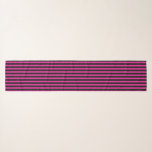 Fuchsia and black candy stripes scarf<br><div class="desc">Fuchsia and black candy stripes</div>