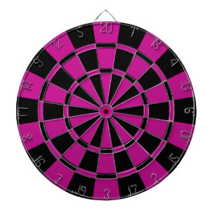 Fuchsia And Black Dartboard