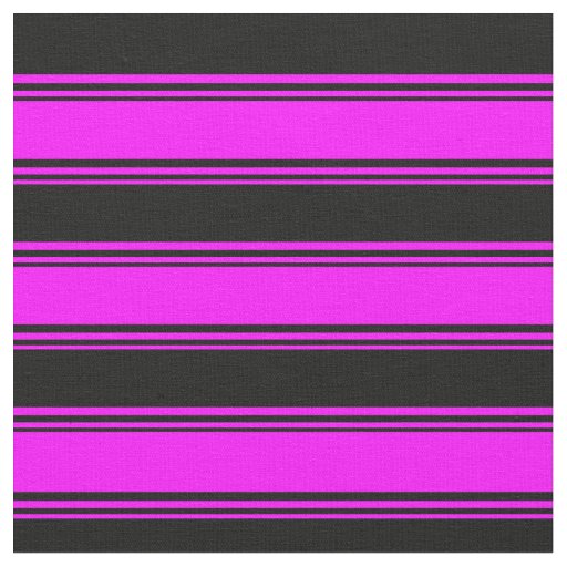 Fuchsia and Black Lines Fabric