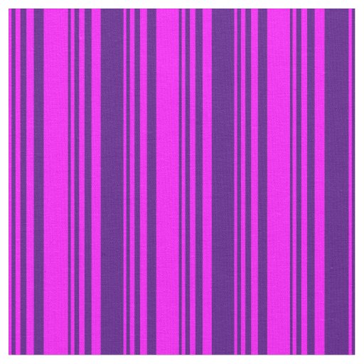 Fuchsia and Indigo Pattern Fabric