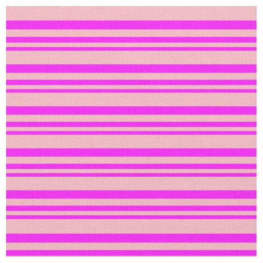 Fuchsia and Light Pink Pattern of Stripes Fabric