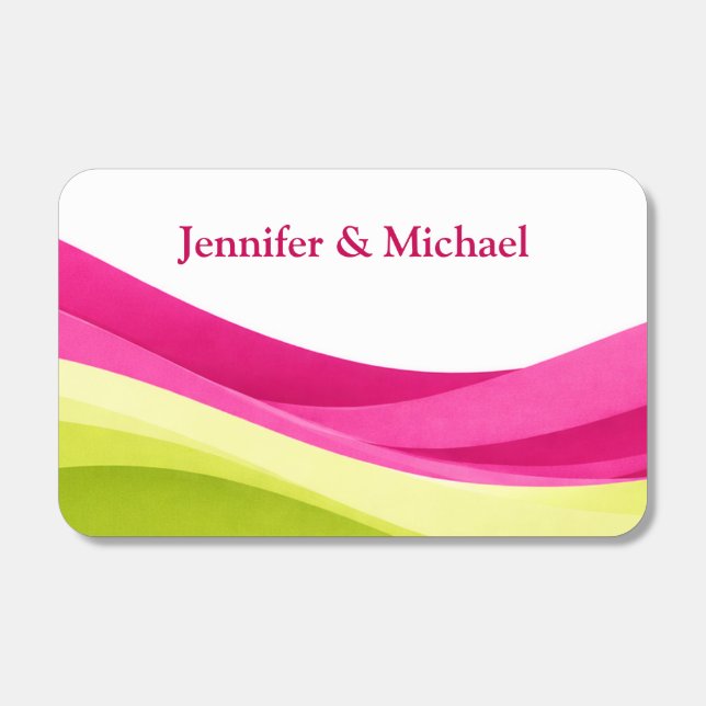 Fuchsia and Lime Green Matchboxes (Front)