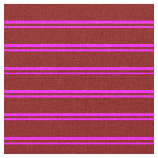 Fuchsia and Maroon Striped Pattern Fabric