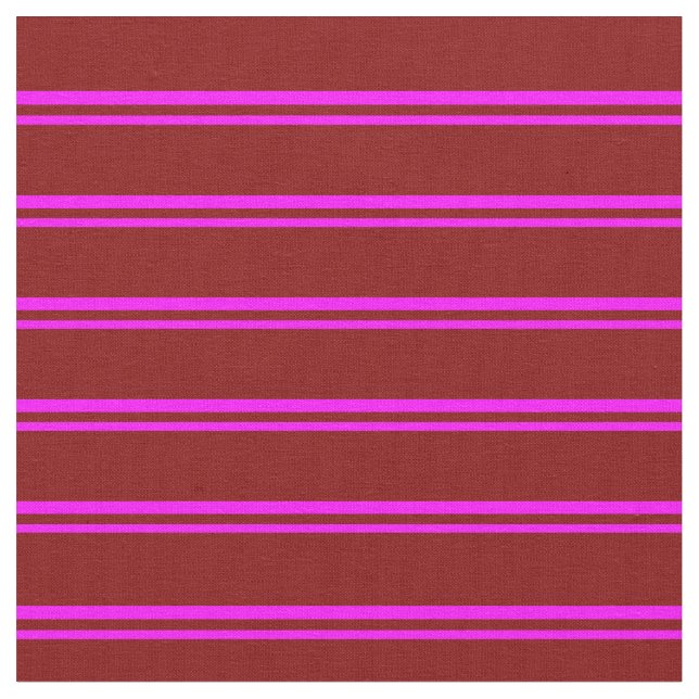 Fuchsia and Maroon Striped Pattern Fabric (Close Up)