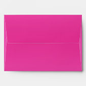 Fuchsia and Turquoise A7 Envelope for 5"x7" Sizes (Back (Top Flap))