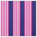 Fuchsia and white five stripes pattern with blue fabric