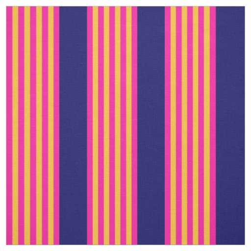 Fuchsia and yellow stripes with navy blue fabric