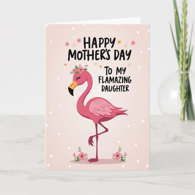 Fuchsia Bird Mothers Day Card (Front)