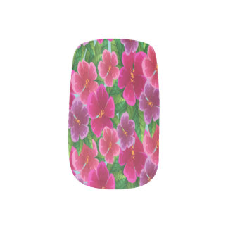 Fuchsia Blossom Breeze Minx Nail Art