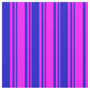 Fuchsia & Blue Colored Pattern Fabric