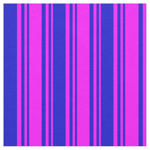 Fuchsia & Blue Colored Pattern Fabric