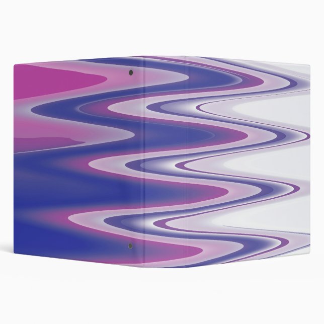 Fuchsia blue gray 3 ring binder (Background)