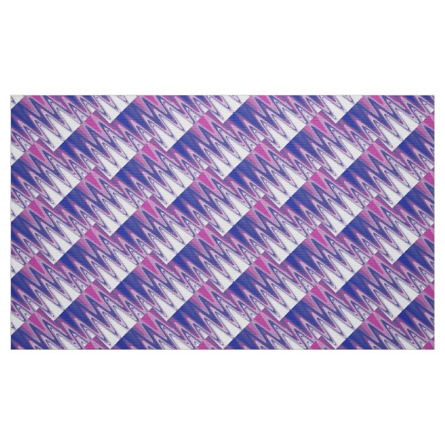 Fuchsia blue gray fabric (Fat Quarter)
