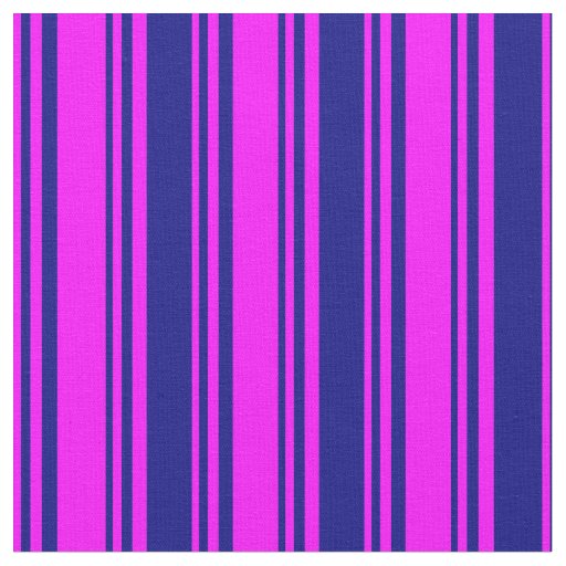 Fuchsia & Blue Lined/Striped Pattern Fabric